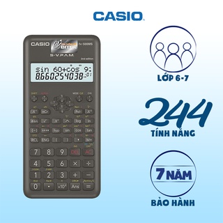 Máy Tính Casio FX-500MS (2nd Edition) Hàng Chính Hãng - 244 Tính Năng, Trợ Thủ Giải Toán Cho Học Sinh Cấp 2