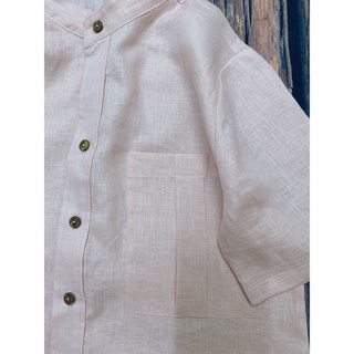 [JUNE LINEN] A03. Áo sơ mi nữ LINEN TƯNG PREMIUM - Pure Linen. Cổ tàu/cổ trụ. Nhiều màu.
