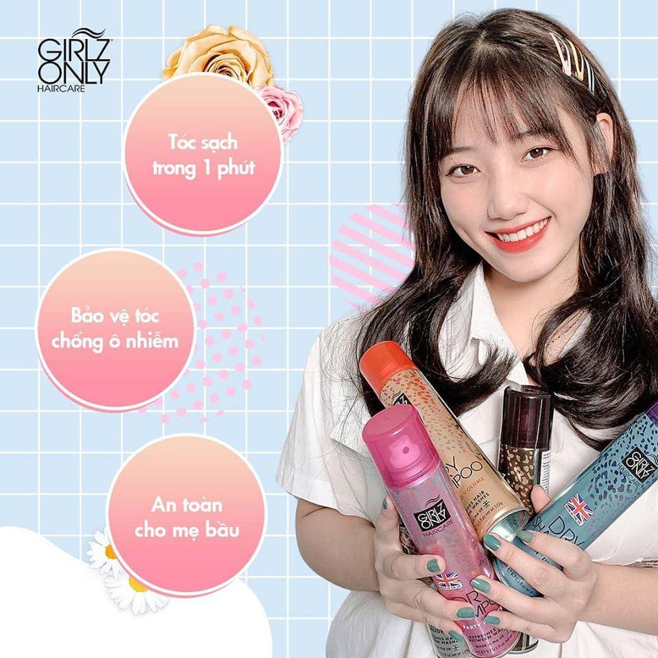 Ảnh Dầu Gội Khô Girlz Only dry shampoo Party Nights / Dawn 'Til Dusk / Dazzling Volume / No Residue Nude 100ml, 200ml 2