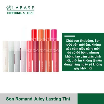 Son Bóng, Son Kem Lì Romand Juicy Lasting Tint/Zero Velvet Tint 5.5g K59