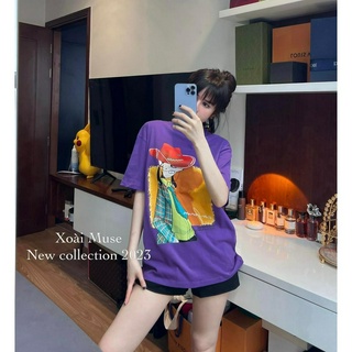 Áo Phông Mũ Ngắn Tay Cổ Tròn Áo Thun Nữ Freesize