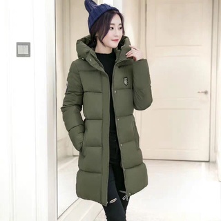 ÁO KHOÁC PHAO NỮ 3 LỚP DÁNG DÀI LOGO THÊU CỰC ẤM CHO MÙA ĐÔNG KB FASHION