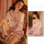 SX850 – Áo sơ mi nữ mặc ngủ dáng dài đuôi tôm sexy quyến rũ chất vải lụa satin mềm thoáng mát