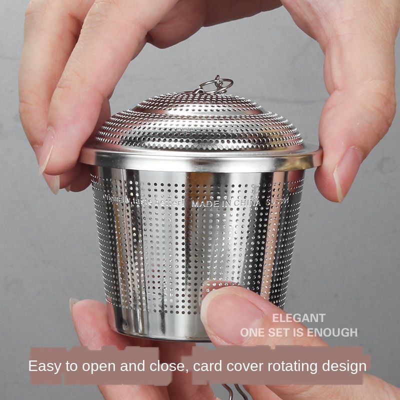 Bộ Lọc Trà Lá Rời Thép Không Gỉ 304 - Loose Leaf Tea Infuser Filters, Mesh Spice Steeper Reusable & Dishwasher Safe (Dễ Vệ Sinh)