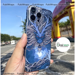 Tấm dán Skin Mặt Sau Rồng Xanh FULL VIỀN Dành Cho 13prm , 12prm , 11prm , x , xsm , ip11 , ip12 , ip13 - FukiShop