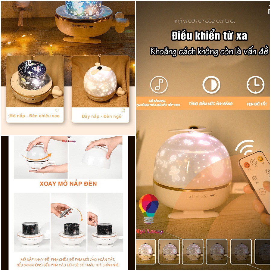 Đèn chiếu sao Máy Bay 6 phim chiếu