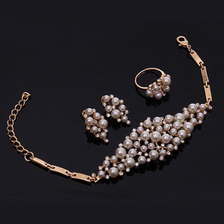 Bộ trang sức ❤️FREESHIP❤️ Bộ tragn sức 4 món hạt ngọc sang trọng BHB94