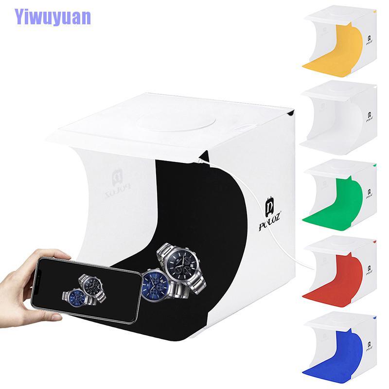 Hộp chụp ảnh Studio gấp mềm với 2 đèn Led