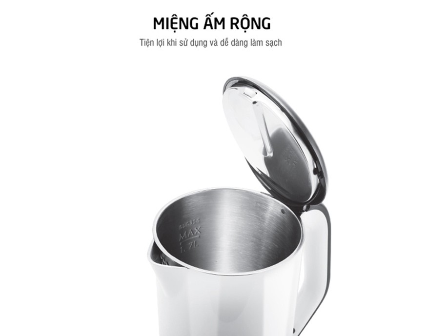 Chất liệu thép không gỉ ấm LocknLock EJK738/EJK341