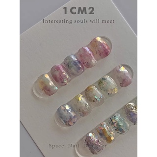 Nhũ vảy cá nail, kim tuyến đắp móng ( set 8 hũ)