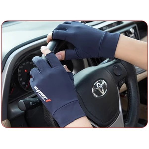 Găng tay cotton mát mẫu 1 thoáng mát, chống nắng chống trượt