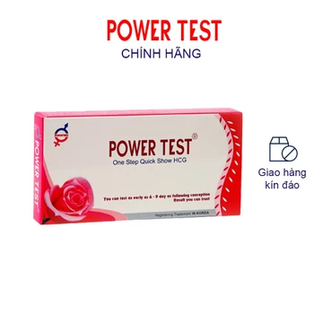 Que thử thai Powertest Hộp 1 chiếc - Que thử thai nhanh - test thử thai nhanh tức thì (QTTPO05TES)