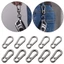 Roly Carabiner Ví Hợp Kim Kẽm Mạ - Màu Đen, Xám, Bạc - Phù Hợp cho Túi Xách và Thắt Lưng