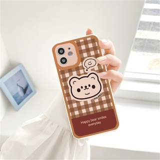 Ốp iphone - Ốp lưng iphone cạnh vuông viền camera Mun Bear dành cho ip 6 đến 16promax - G46