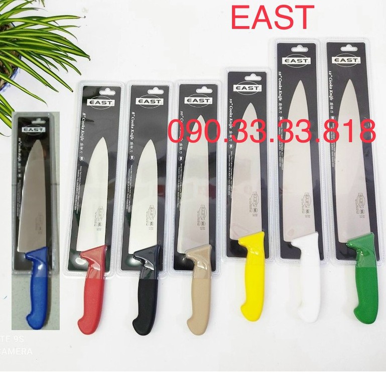 DAO BẾP nhiều màu cán nhựa - [EAST] Lưỡi Dao INOX siêu bén, thái thịt ...