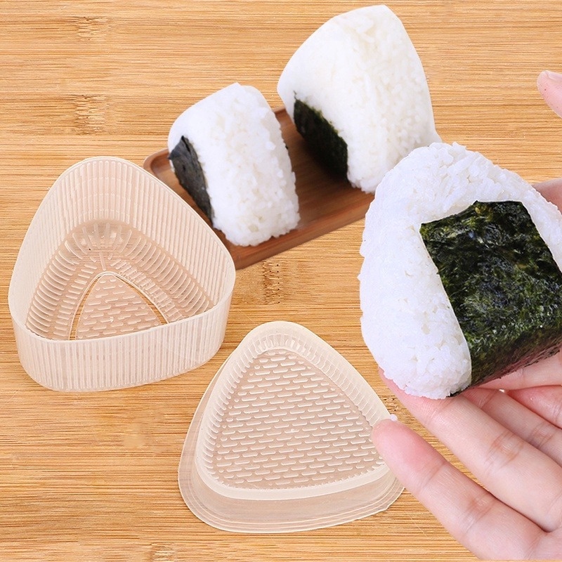 1 Khuôn làm cơm nắm Sushi hình tam giác bằng nhựa DIY