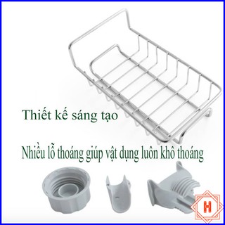 Giá Treo Vòi Đựng Đồ INOX Để Đồ Giẻ Rửa Chén Bát { H }