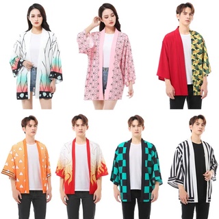 Áo Khoác kimono Hóa Trang Nhân Vật kamado Tanjiro Nezuko Trong Phim Demon Slayer