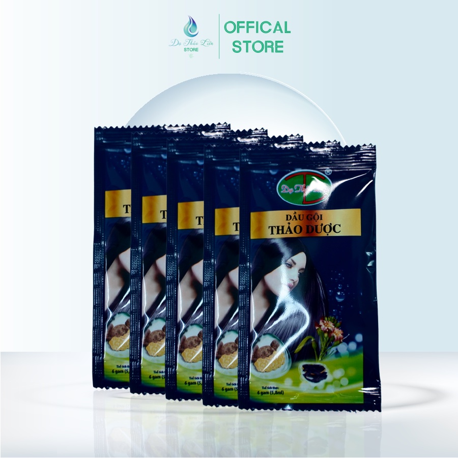 Ảnh Dầu gội Dạ Thảo Liên 100% thảo Dược Thiên Nhiên Dạng Gói 5,8ml không còn nỗi lo tóc xơ rối, chẻ ngọn, gãy rụng 1