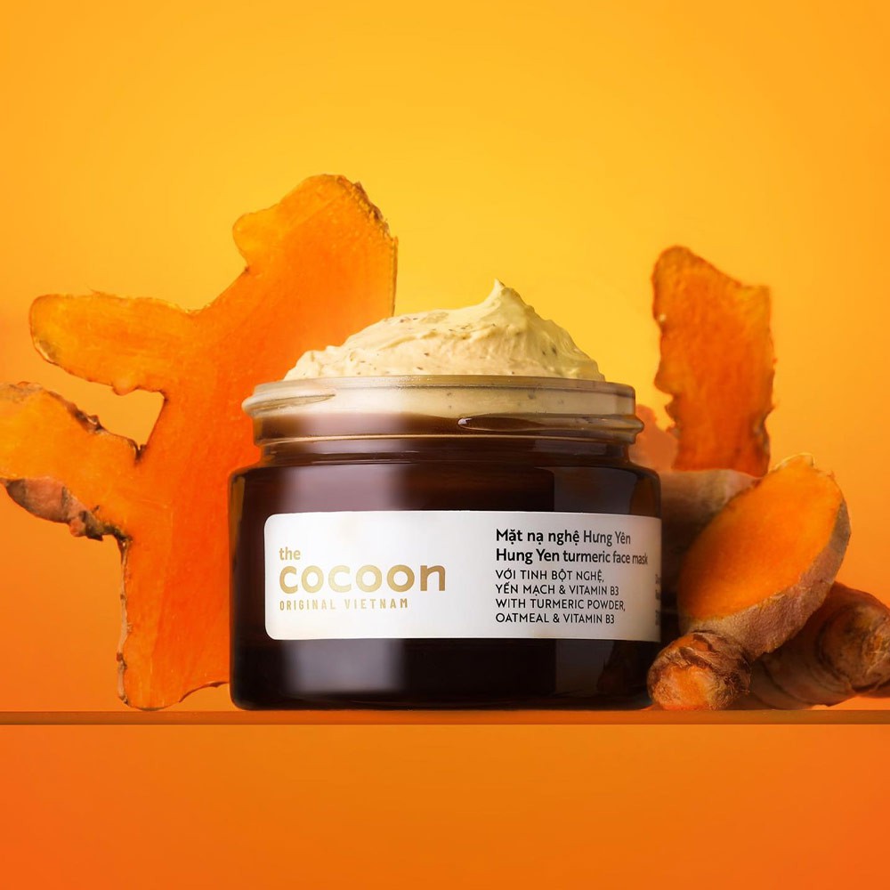 Ảnh Mặt nạ nghệ Hưng Yên cocoon 30ml (Turmeric face mask) đều màu, giảm thâm thuần chay không vàng da 2