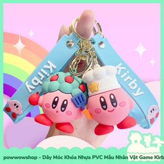 [Sẵn VN - Hỏa Tốc] Dây Móc Khóa Nhựa PVC Mẫu Nhân Vật Game Kirby & The Forgetten Land