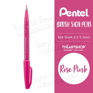 Pentel Touch Brush Sign Pen Pink