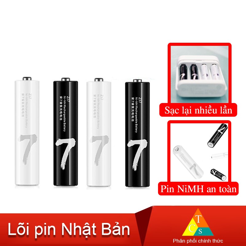 Pin AAA XiaomM Zi7 sạc được nhiều lần chính hãng | Shopee Việt Nam