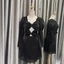 ĐẦM ĐEN NHẤN NGỰC SANG CHẢNH - EMERSON DRESS