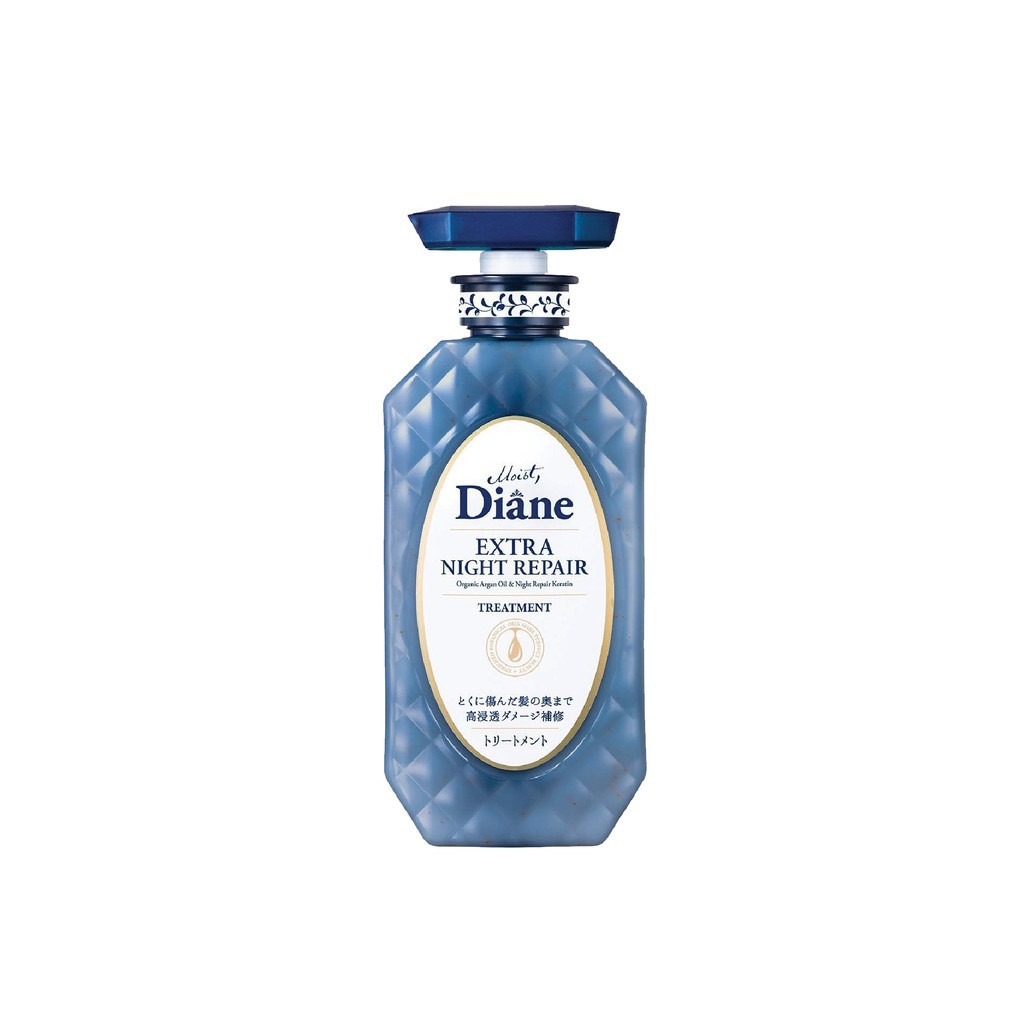 Dầu gội xả Nhật Bản Diane extra night repair Dùng cho tóc hư tổn,giảm gãy  rụng, ngừa tóc lão hóa sớm