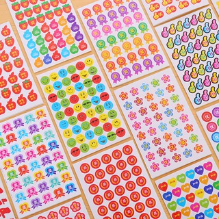 3 Bộ 10 Tấm Sticker Dán Icon Mặt Cười Và Ngôi Sao Cười, Chữ Và Số Nguồn Hàng Buôn Sỉ - Thỏ Hồng VPP
