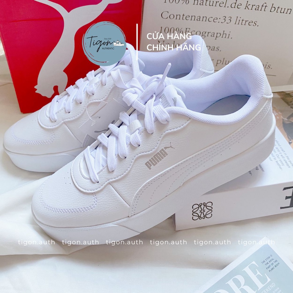 Giày Sneaker Nữ Puma Skye Clean Trắng Giày Thể Thao Nữ Chính Hãng