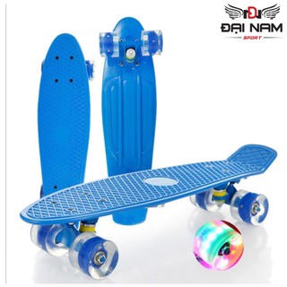Ván Trượt Nhựa Penny Bánh Cao Su Có Đèn Led Phát Sáng,Chiều Dài 56cm Chính Hãng Đại Nam Sport