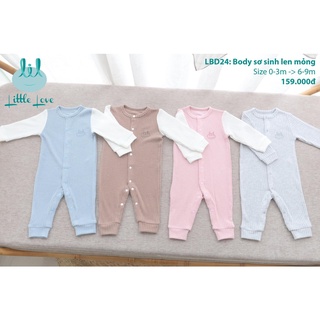Bộ và quần áo body Little Love len mỏng cho bé sơ sinh