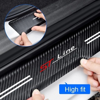 Miếng Dán Trang Trí Cửa Xe Hơi Honda civic Bằng Sợi carbon Chống Trầy Xước / Thấm Nước