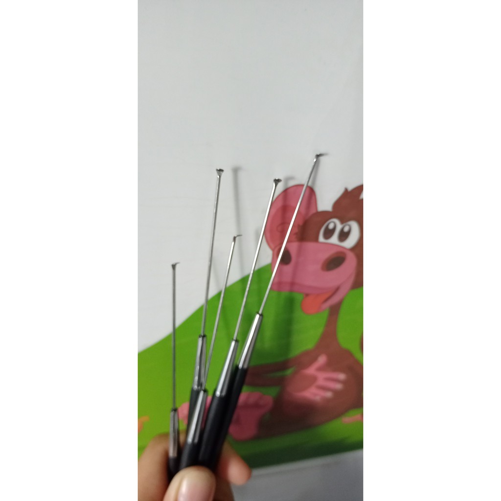 Combo 10 Cây móc cán nhựa trong bộ ráy tai