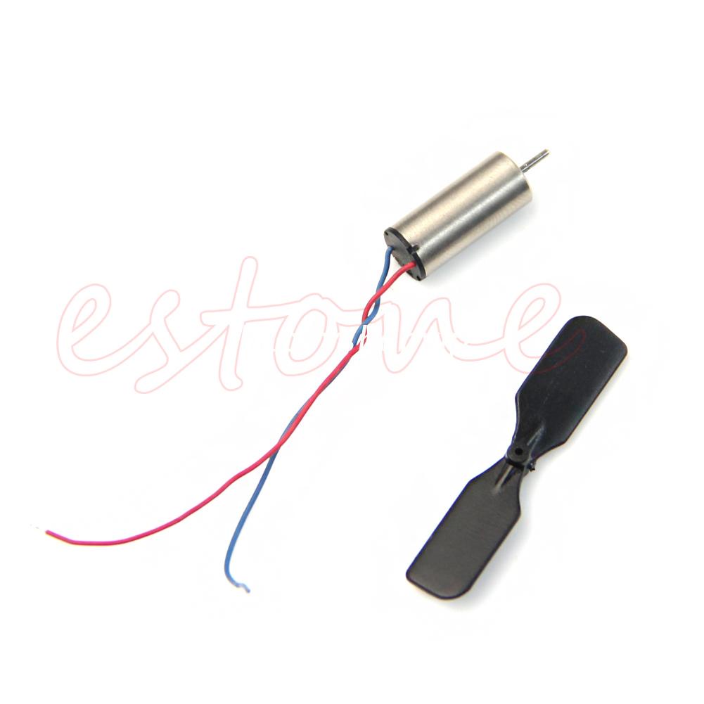 Set 2 cặp mô tơ không lõi 3.7V 48000RPM + cánh quạt cho máy bay trực thăng điều khiển từ xa