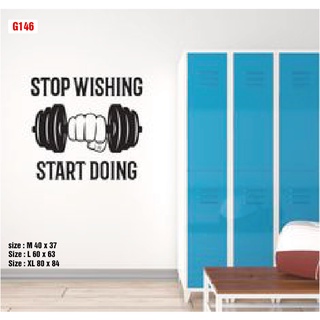 Decal dán tạo động lực trong phòng Gym P10