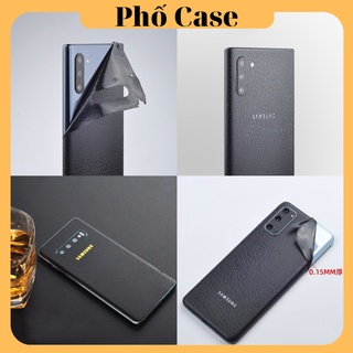 Dán mặt lưng skin vân giả da Samsung S26ultra S25ultra S24ultra S24 S23ultra S23 S22ultra S22 Note20