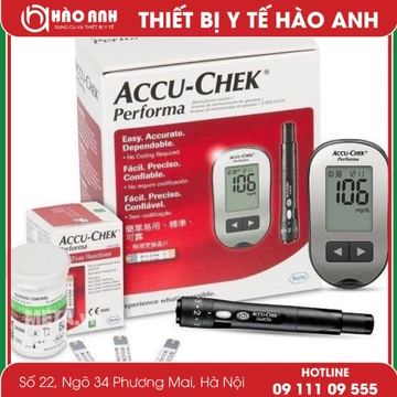 [Flash Sale] Máy đo đường Huyết Accu-Chek + Hộp 10 que thử tiểu đường Accu-Check