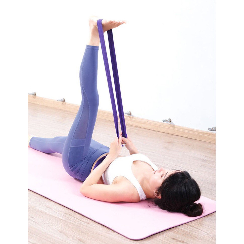 Dây tập Yoga cotton dài 1,8m SPORTY YGT11 tập cơ tay, chân, lưng, tăng độ dẻo dai, uốn cong lưng
