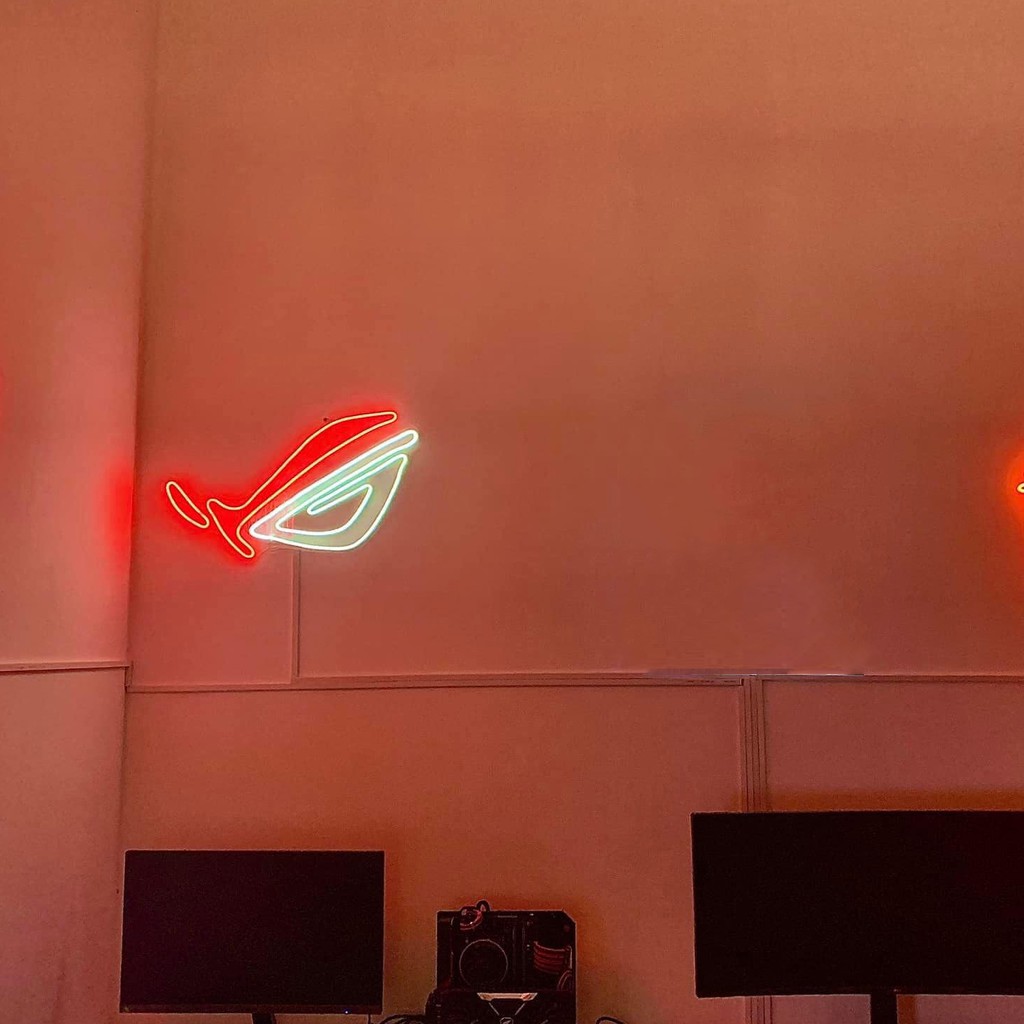 Đèn neon trang trí logo ASUS - đèn trang trí phòng