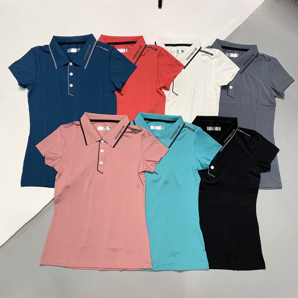 Áo Thun Thể Thao Nữ Tập Gym, Yoga, Tennis Có Cổ ACPC Chất Thun