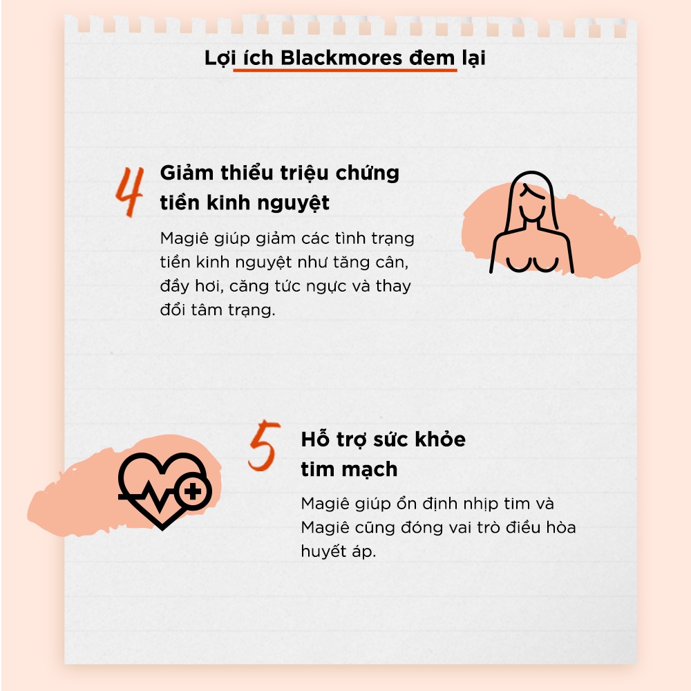 Mô tả Viên Uống Bổ Sung Magie Hỗ Trợ Cơ Bắp Ngăn Ngừa Chuột Rút Blackmores Bio Magnesium Lọ 100 Viên - 4