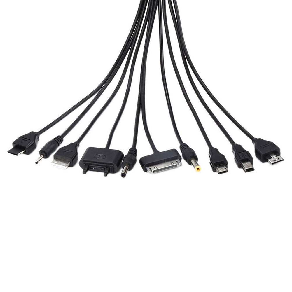 Dây cáp sạc điện thoại USB đa năng 10 trong 1 nhỏ gọn tiện lợi
