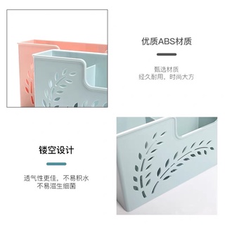 Hộp đựng đũa nhựa 0765 có rãnh thoát nước cao cấp tiện dụng cho nhà bếp CamCamHome