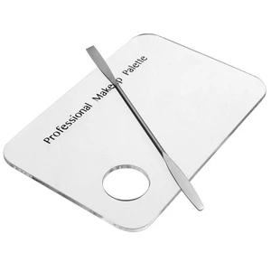 Thời trang làm đẹp màu trộn đĩa thìa bằng thép không gỉ Palette cho trang điểm