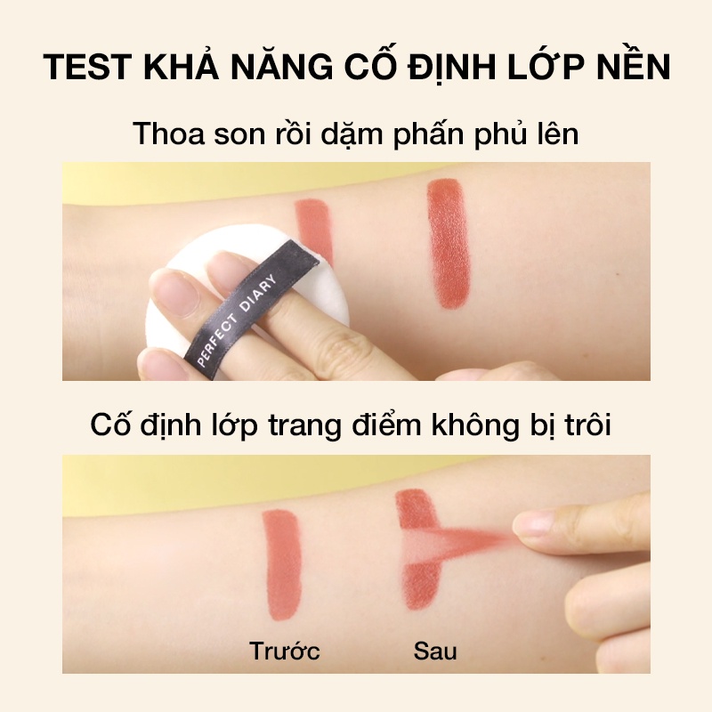 Review Phấn Phủ Perfect Diary Kiềm Dầu, Chống Nước, Mịn Da 7g