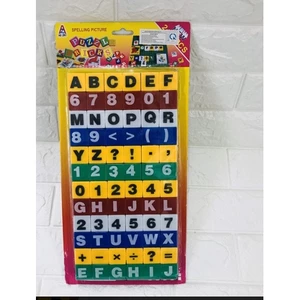 Bảng chữ cái và số bằng nhựa - Đồ học cho bé