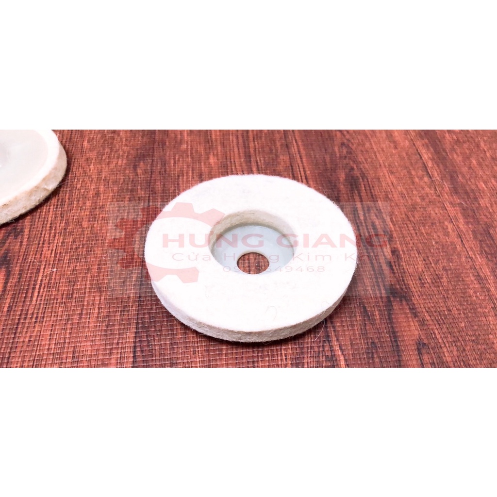 10 Nỉ Trắng Đánh Bóng inox, Đá, Kim Loại 100mm Sợi Thô