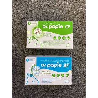 Khăn Lau Hạ Sốt Dr Papie Cho Bé, Hạ Nhiệt Giảm Sốt Hộp 25 Tờ | Minizon Kids